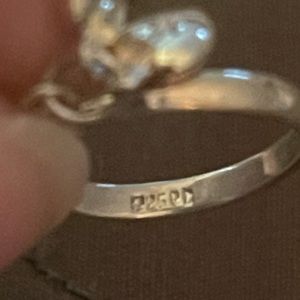 Kids sterling silver (marked) bracelet and ring